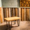 Solid Oak Coffee table with steel legs