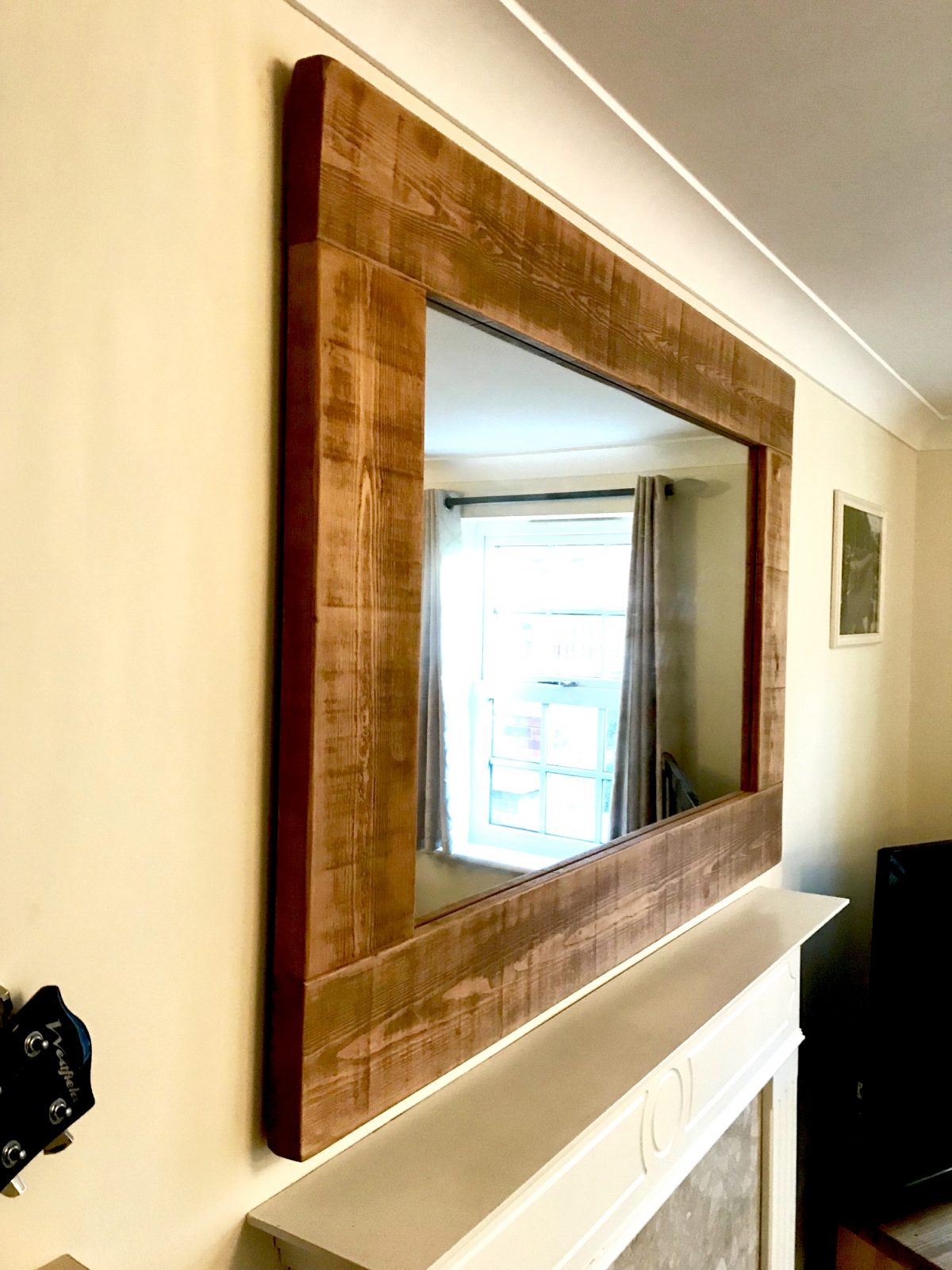 Rustic Reclaimed Wood Mirror Large Solid Oak Designs
