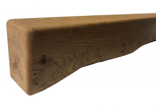 6” x 4” Solid Oak Mantel Beam With Scalloped Edge