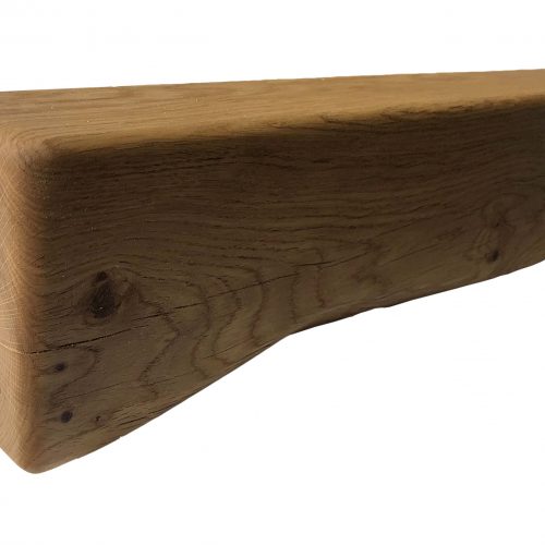6” x 4” Solid Oak Mantel Beam With Scalloped Edge