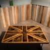 Handmade Oak Union Jack coffee Table