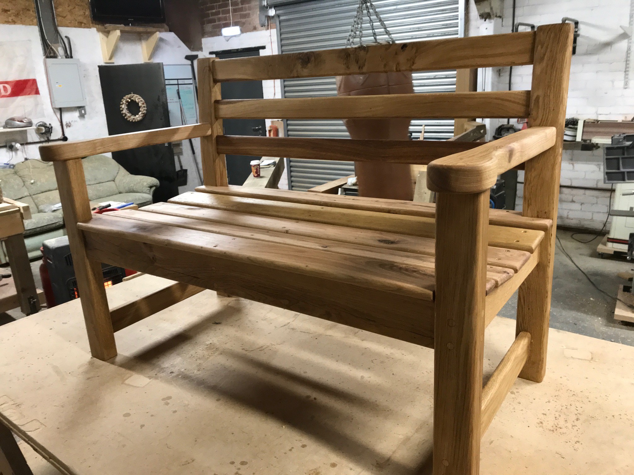 Oak Handcrafted Memorial Bench | Solid Oak Designs