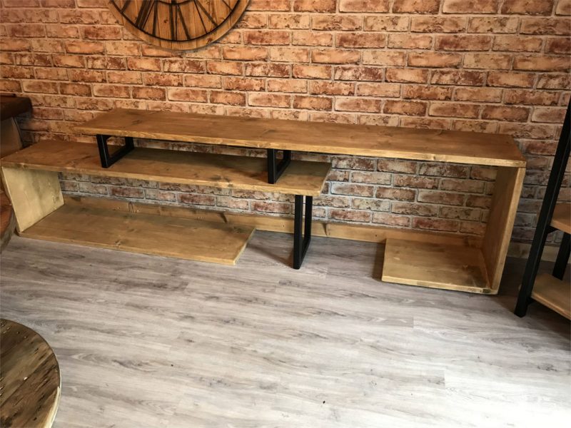 Bespoke industrial style TV stand/ unit