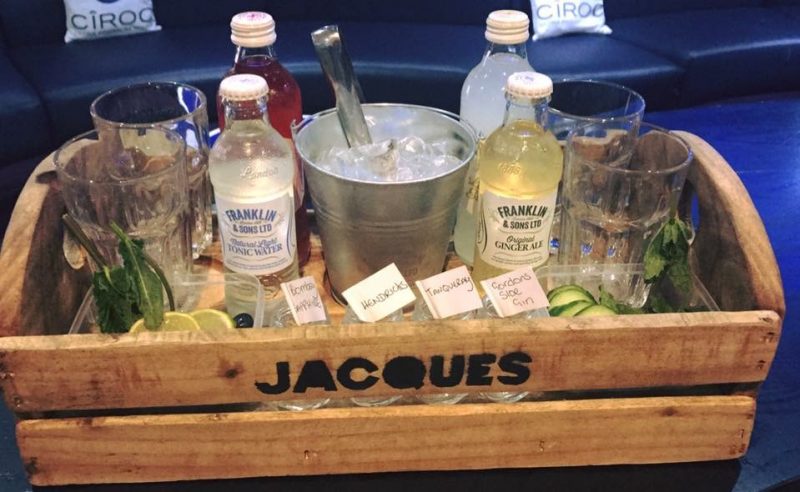 Customised Rustic Gin Tasting boxes created for Jaques Bar Doncaster