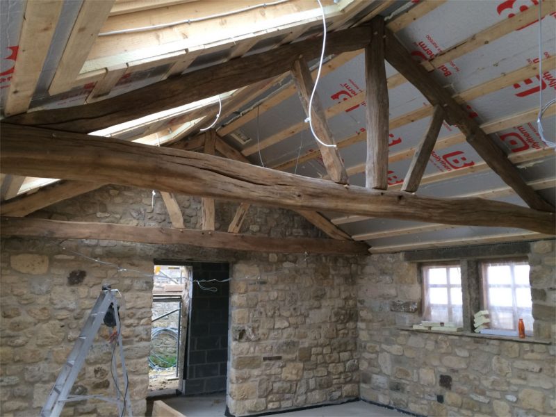 Solid oak Rustic style Roof Trusses