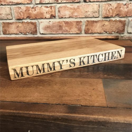 Solid Oak Large Personalised Edge Chopping Board